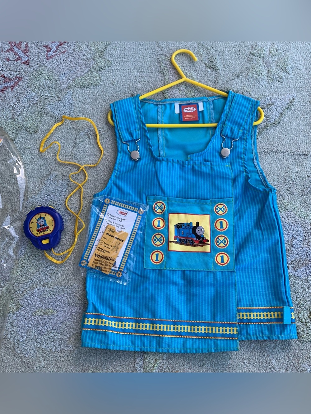 Vintage Thomas & Friends Kids Engineer Vest Dress-Up Costume Set